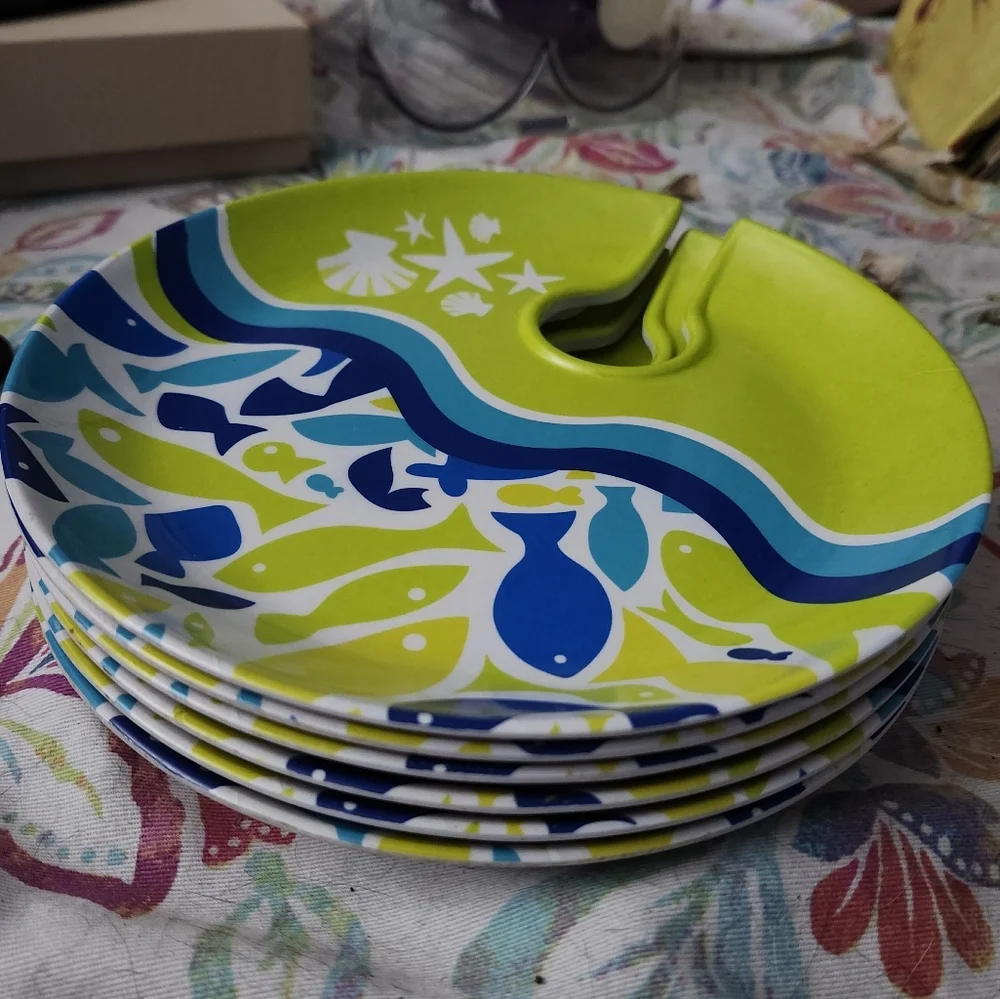 Evergreen Earth Aware colorful plate